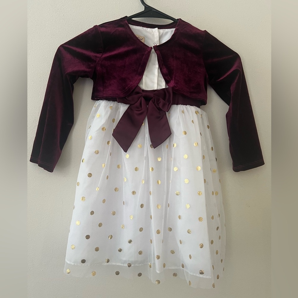Purple Rose Toddler Dress Size 4T